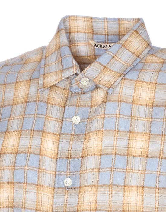 25FW 오라리 긴팔 셔츠 A25AS01WNLIGHT BLUE Beige - AURALEE