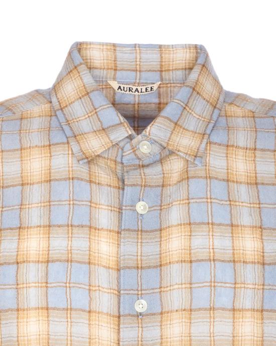 25FW 오라리 긴팔 셔츠 A25AS01WNLIGHT BLUE Beige - AURALEE