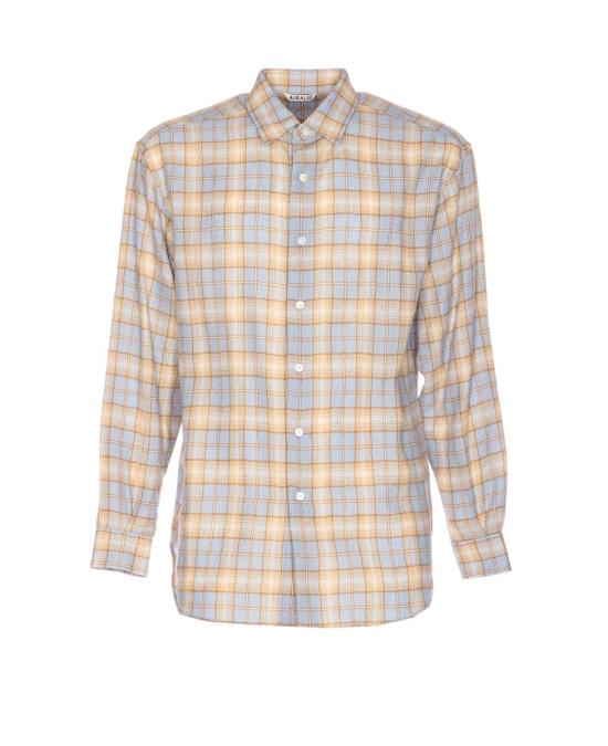 25FW 오라리 긴팔 셔츠 A25AS01WNLIGHT BLUE Beige