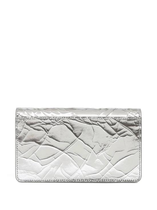 25FW 마르지엘라 체인 메탈릭 피니쉬 레더 지갑  SA3UI0018P5016H7730 SILVER - MAISON MARGIELA