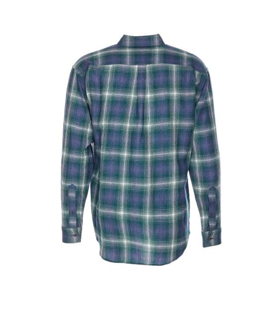 25FW 오라리 긴팔 셔츠 A25AS01WNFOREST GREEN BLUE - AURALEE