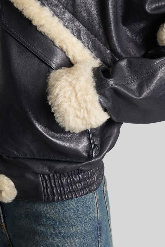 25FW 마그다뷰트림 가죽 자켓 422484 135725 BLUE - MAGDA BUTRYM