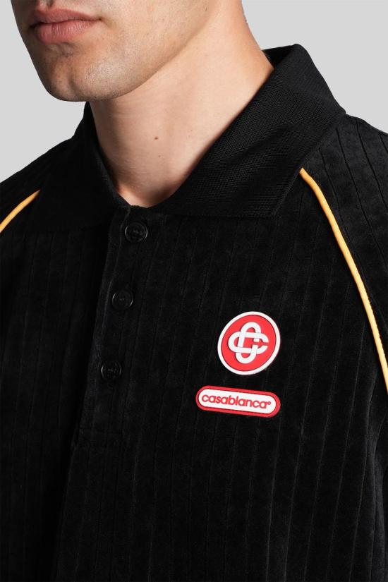 25FW 카사블랑카 긴팔 셔츠 427191 M AW25 JTP 432 Black - CASABLANCA