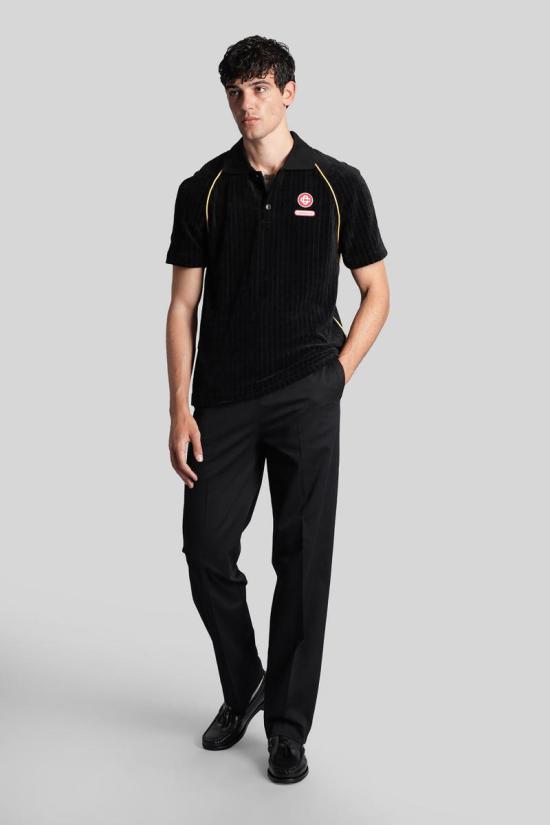 25FW 카사블랑카 긴팔 셔츠 427191 M AW25 JTP 432 Black - CASABLANCA