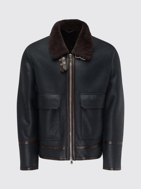 25FW 돈답 가죽 자켓 UJ972PL0547UXXX 890 Blue - DONDUP