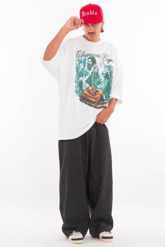 25FW 윌리 차바리아 반팔 티셔츠 WCJSY0133 000 White - WILLY CHAVARRIA