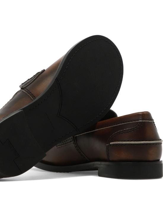 26SS 미우미우 레더 페니 로퍼 5D773D3G48F0192 F 020 Brown - MIU MIU