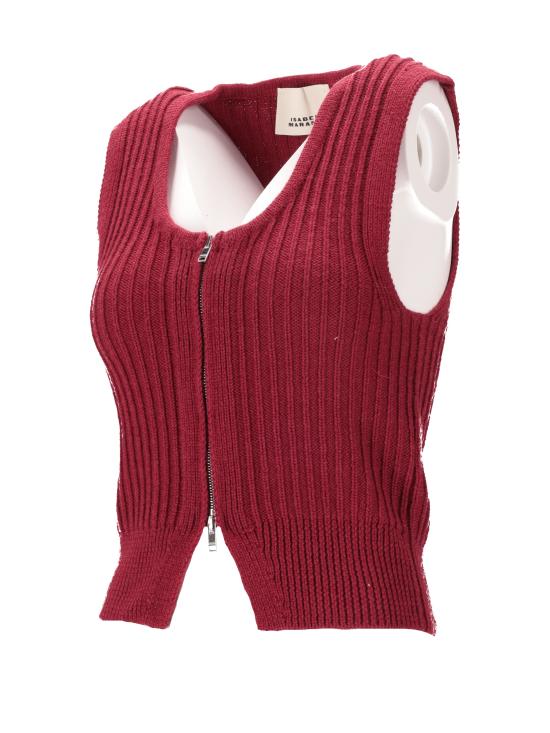 25FW 이자벨마랑 베스트 GI0075FAC4L11I 70DD DEEP RED - ISABEL MARANT