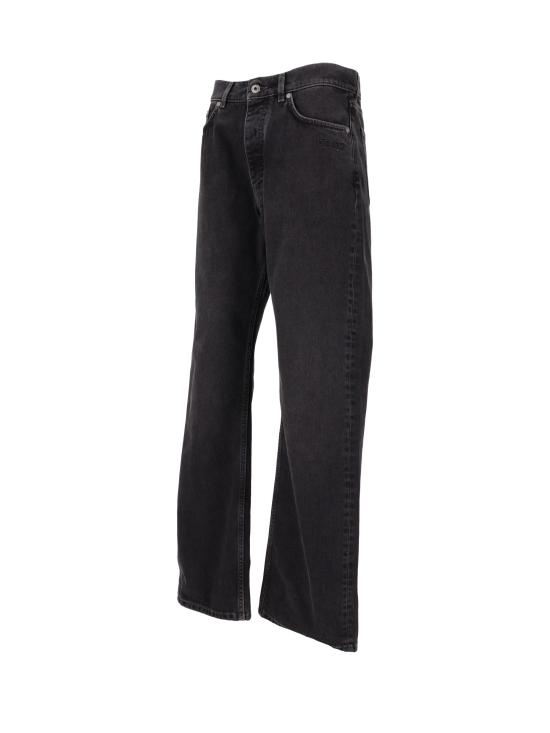 25FW 오프화이트 스트레이트 팬츠 OMYA18WF25DEN001 1310 VINTAGE BLACK BLACK - OFF WHITE