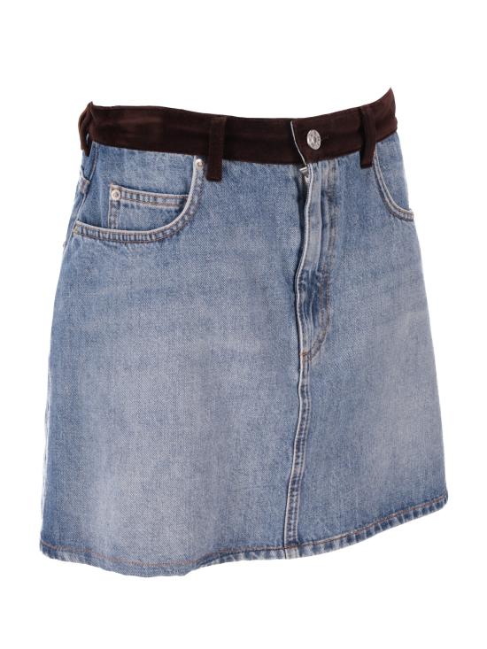 25FW 마르니 데님 스커트 GOJD0457QSUSCY44 00B96 DEEP BLUE - MARNI