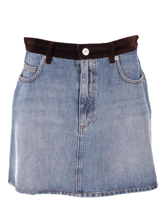 25FW 마르니 데님 스커트 GOJD0457QSUSCY44 00B96 DEEP BLUE