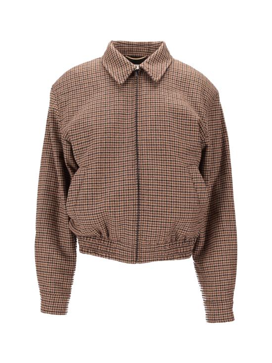 25FW 생로랑 자켓 842873YZ9CH 9773 BEIGE MARRON NOIR