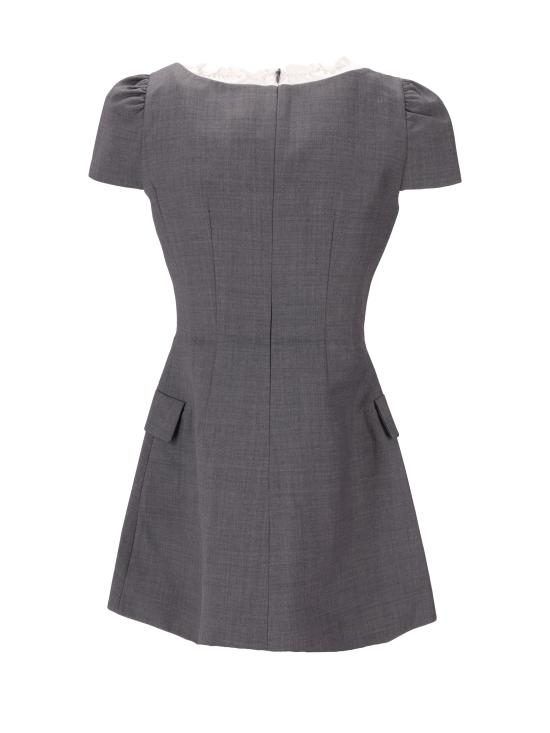 25FW 슈슈/통 미디 원피스 MWDEDR17FFV456 GR100 GREY - SHUSHU/TONG