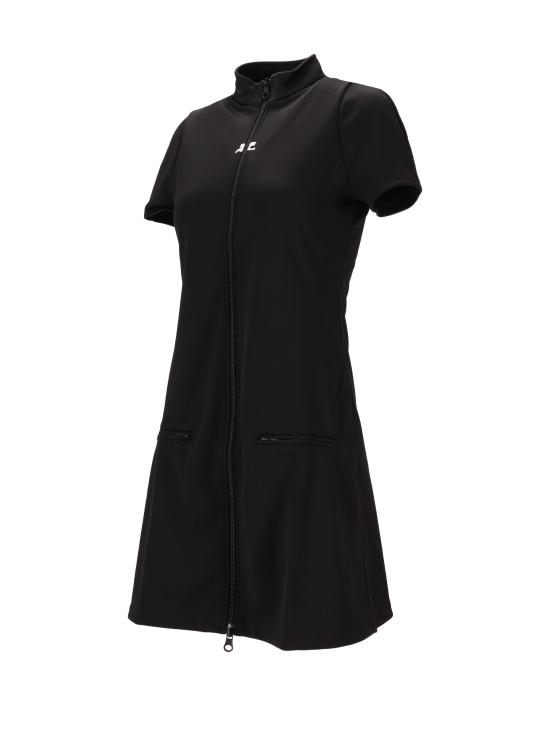 25FW 쿠레쥬 미디 원피스 325JRO686JS0250 9999 BLACK - COURREGES