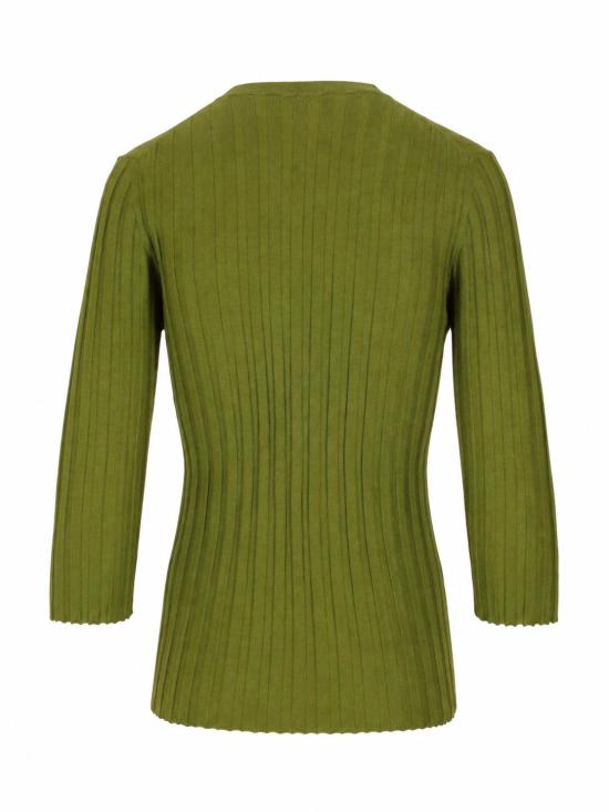 25FW 라 로즈 스웨터 LARVCS 33171 VERDE MILITARE - LA ROSE
