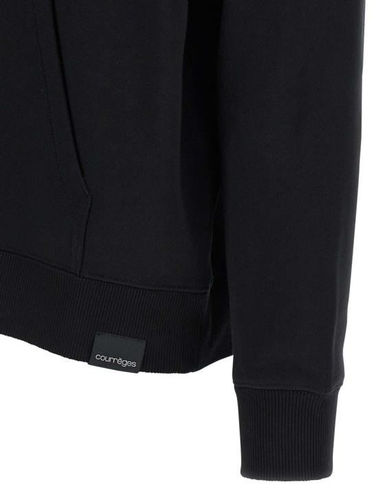 25FW 쿠레쥬 후드 티셔츠 325JHO047JS0234 9999 BLACK - COURREGES