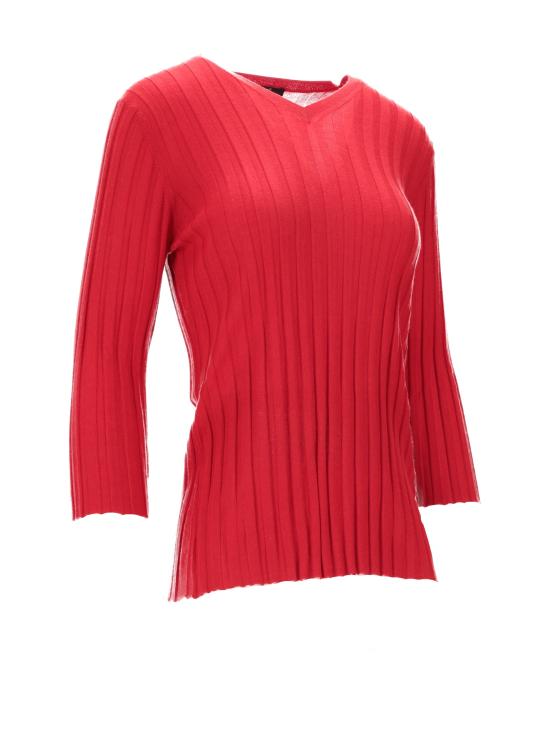 25FW 라 로즈 스웨터 LARVCS 30607 ROSSO FUOCO - LA ROSE