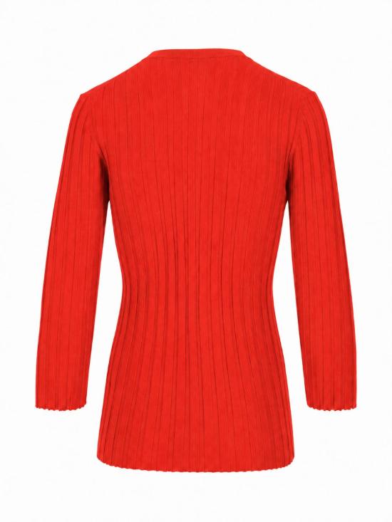 25FW 라 로즈 스웨터 LARVCS 30607 ROSSO FUOCO - LA ROSE