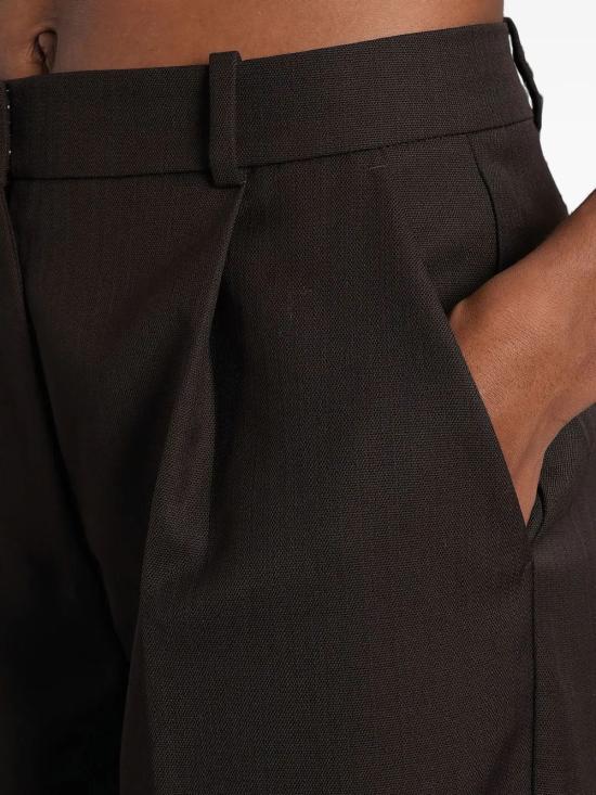 25FW 애니빙 스트레이트 팬츠 A0311187 BWN43 DARK BROWN - ANINE BING