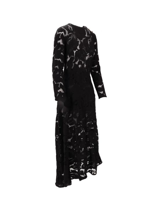 25FW 파투 미디 원피스 DR2120228 999B BLACK - PATOU