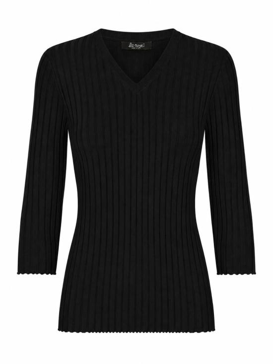 25FW 라 로즈 스웨터 LARVCS 30060 NERO
