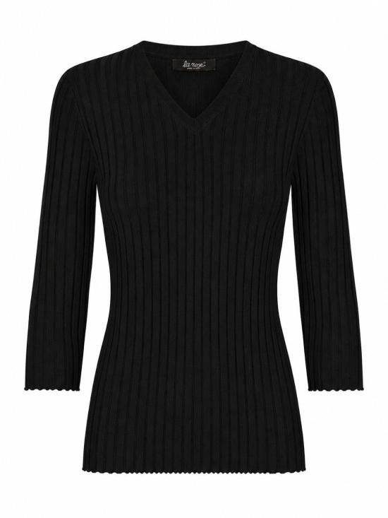 26FW 라 로즈 스웨터 LARVCS 30060 NERO