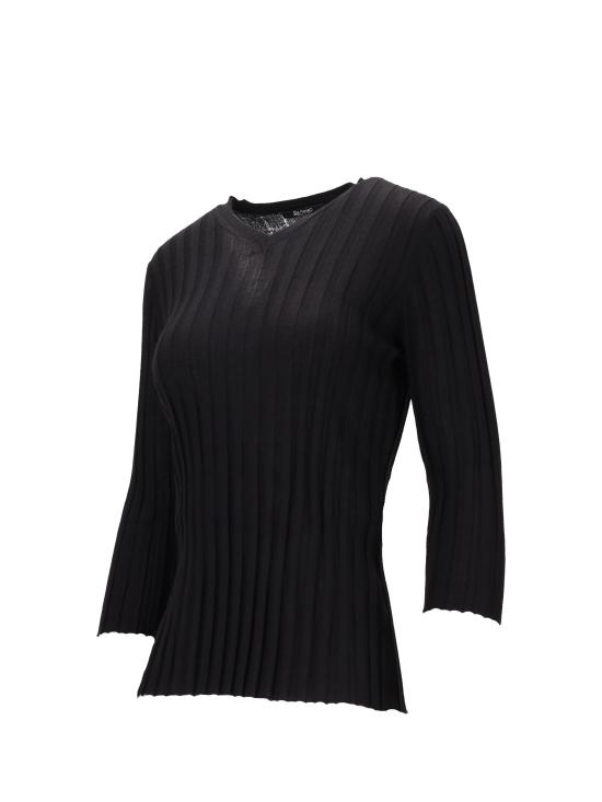 25FW 라 로즈 스웨터 LARVCS 30060 NERO - LA ROSE