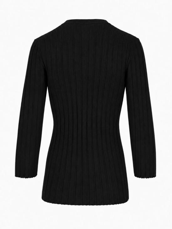 25FW 라 로즈 스웨터 LARVCS 30060 NERO - LA ROSE