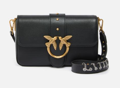 25FW 핑코 숄더백 105824A0QO Z99Q NERO ANTIQUE GOLD