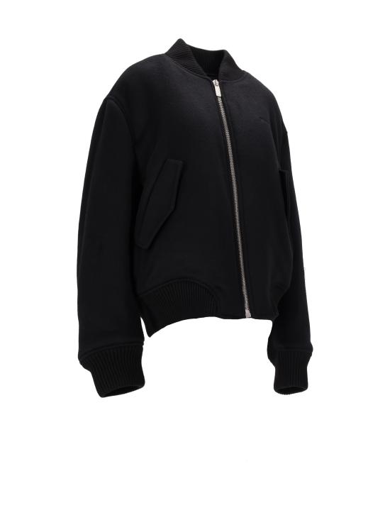 25FW 오프화이트 봄버 자켓 OMEH05JF25FAB001 1007 BLACK DARK GREY - OFF WHITE