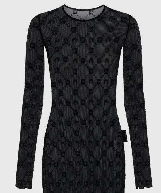 25FW 마린세르 미디 원피스 WDR267ACJER0005 BK99 BLACK