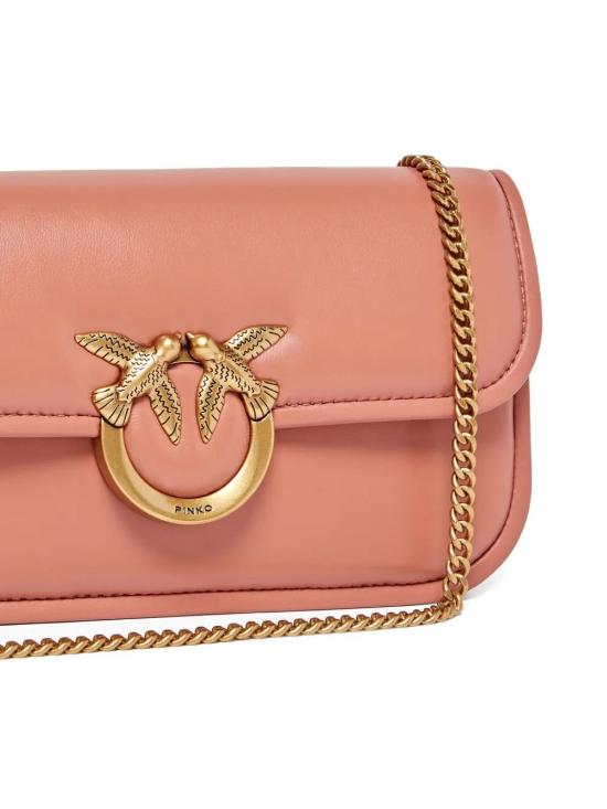 25FW 핑코 토트백 105083A26L L21Q MARRONE ARAGONA ANTIQUE GOLD - PINKO