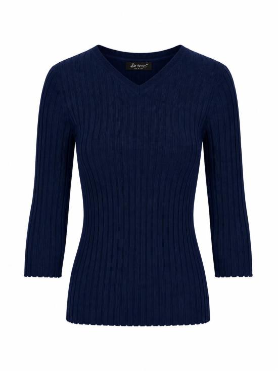 25FW 라 로즈 스웨터 LARVCS 30395 BLU SCURO
