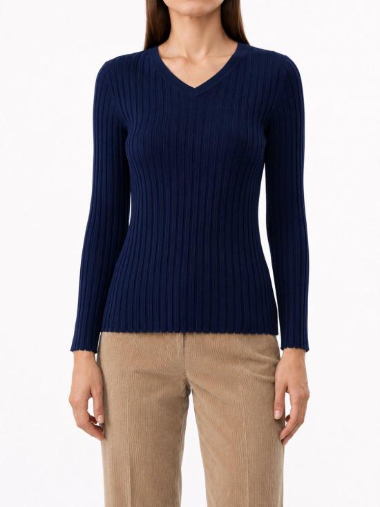 26FW 라 로즈 스웨터 LARVCS 30395 BLU SCURO - LA ROSE