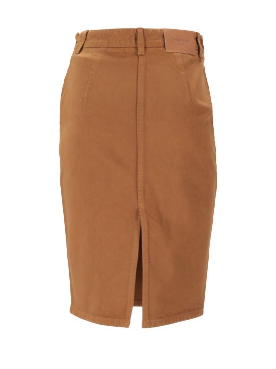 25FW 생로랑 미디 스커트 845698Y09WJ 6900 - SAINT LAURENT