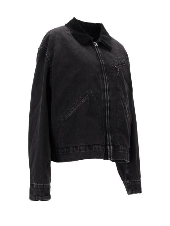 25FW 마르지엘라 리브드 칼라 데님 자켓 S50AM0650M30040 961 WASHED BLACK - MAISON MARGIELA