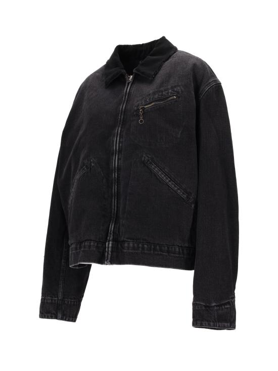 25FW 마르지엘라 리브드 칼라 데님 자켓 S50AM0650M30040 961 WASHED BLACK - MAISON MARGIELA