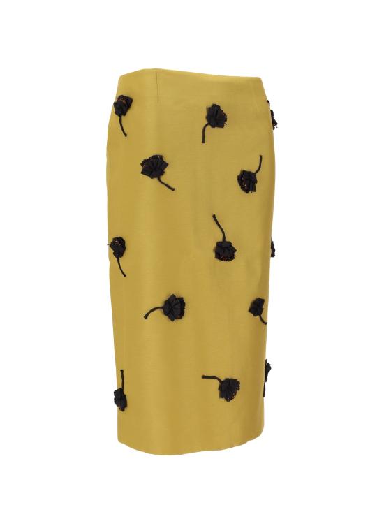 25FW SHUSHU 미디 스커트 MWDESK09SAT254 OL100 OLIVE - SHUSHU/TONG