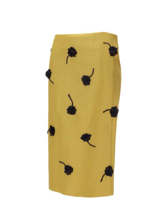 25FW SHUSHU 미디 스커트 MWDESK09SAT254 OL100 OLIVE - SHUSHU/TONG