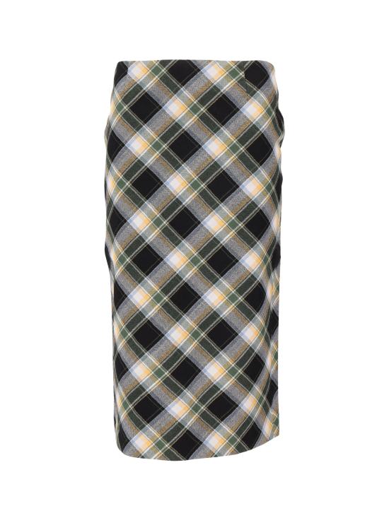 25FW SHUSHU 미디 스커트 MWDESK09SNW684 GP100