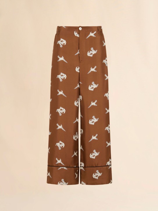 25FW 마르니 스트레이트 팬츠 PAMA0335I0UTSG38 RAM29 MAROON