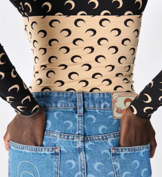 25FW 마린세르 반팔 티셔츠 WTS011ACJER0001 TA10 TAN - MARINE SERRE