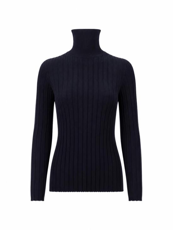 25FW 라 로즈 터틀넥 LARCACS 30395 BLU SCURO