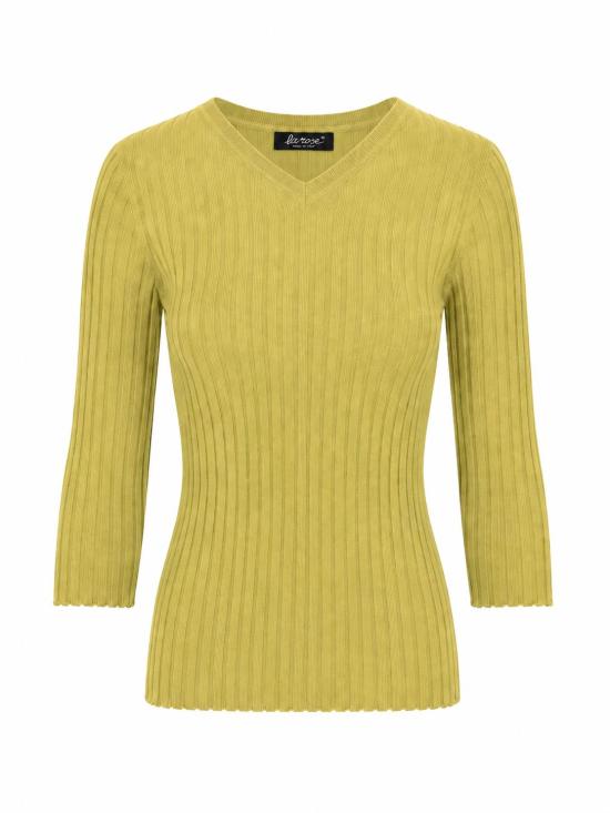 25FW 라 로즈 스웨터 LARVCS 33998 VERDE LIME