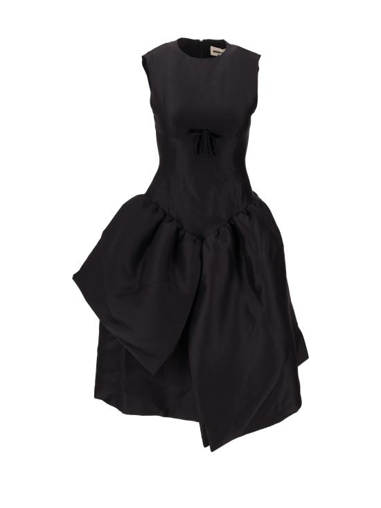 25FW 슈슈/통 미디 원피스 MWDEDR16SAT253 BA100 BLACK