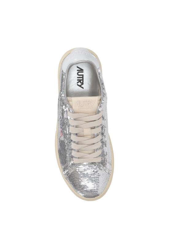 25FW 오트리 스니커즈 ADLW TI05 PAILLET CRO SILVER WHT - AUTRY
