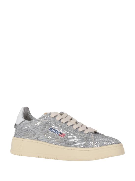 25FW 오트리 스니커즈 ADLW TI05 PAILLET CRO SILVER WHT - AUTRY