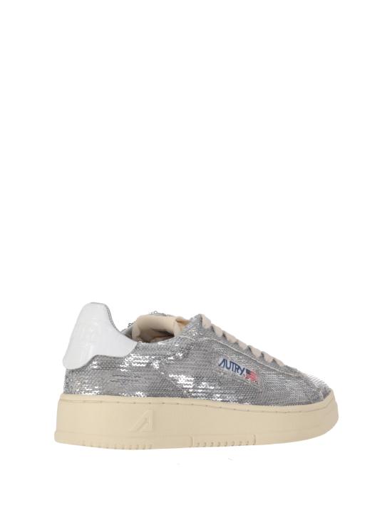 25FW 오트리 스니커즈 ADLW TI05 PAILLET CRO SILVER WHT - AUTRY