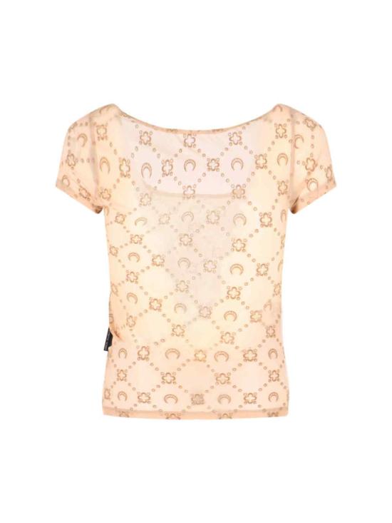 25FW 마린세르 반팔 티셔츠 WTO389ACJER0005 BG60 CAMEL - MARINE SERRE