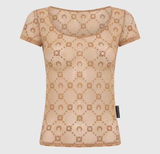 25FW 마린세르 반팔 티셔츠 WTO389ACJER0005 BG60 CAMEL